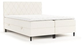 Krémszínű ágyneműtartós boxspring ágy 140x200 cm Gwen – Maison de Rêve