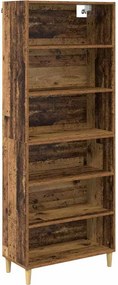 vidaXL Magasfiú Öreg fa 69,5 x 32,5 x 180 cm Faanyag