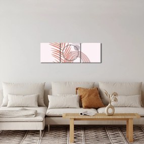 Kép - Lila minimalizmus N⁰1 (órával) (90x30 cm)