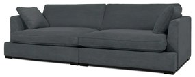 Szürke kordbársony kanapé 266 cm Mobby – Scandic