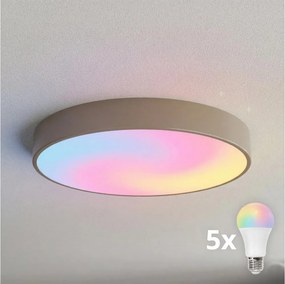Brilagi - LED RGBW Dimmelhető mennyezeti lámpatest CLARE 5xE27/9W/230V Wi-Fi bézs
