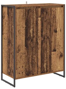 Cipőszekrény tárolóval ajtóval Öreg fa 79 x 36 x 100 cm Faanyag