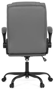 Irodai szék hintamechanikával, szürke műbőr kárpittal. KA-Y344 GREY