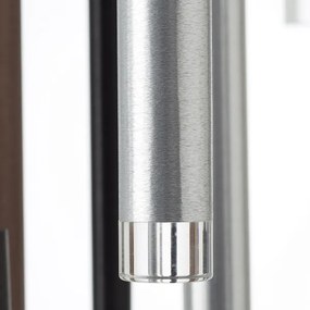 Brilliant -LED dimmelhető kábeles függőlámpa CEMBALO LED/70W/230V króm/fekete/barna