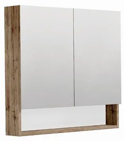 Tükörszekrény SAT Cubeway 80x14x72 cm laminált tölgy wellington GALCU80DW