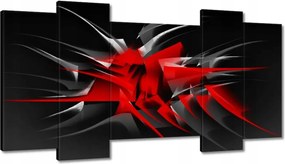 Vászonképek 120x65 Divatos piros tüskék Absztrakt