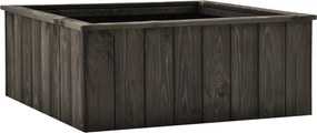 vidaXL sötétszürke tömör fenyőfa magaságyás 74 x 77 x 30 cm