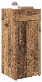 Széf fiókkal kézműves tölgy 42.5 x 40 x 93 cm Faanyag