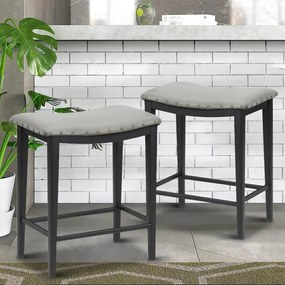 Kárpitozott bárszék 2db, szürke