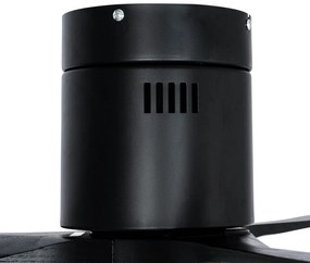 Mennyezeti ventilátor fekete 132 cm LED-del, fényerőszabályzóval és távirányítóval - Sofia