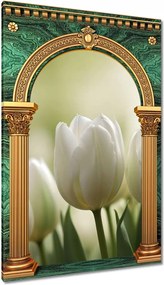 Vászonkép 80x120 Fehér tulipánok
