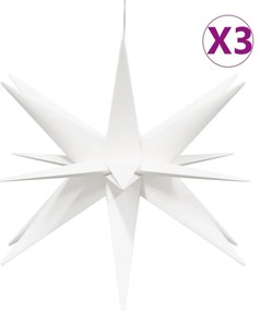 3 db összecsukható fehér karácsonyi lámpa LED-del 43 cm
