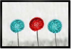 Poszterek keretben 60x40 Piros pitypang