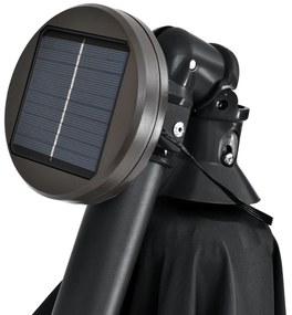 Juskys LED-es napernyő Brazil 3,5 m - sötétszürke