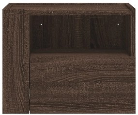 2 db barna tölgy színű fali éjjeliszekrény 45 x 30 x 35 cm