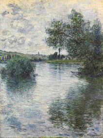 Reprodukció The Seine at Vetheuil (1879), Claude Monet