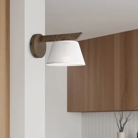 Brilagi - LED fali lámpa ANTHONY 1xE14/40W/230V diófa/fehér