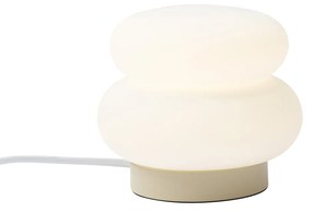Japandi asztali lámpa bézs színben, opálüveggel, 15 cm - Miele
