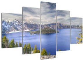 Kép egy hegyi tóról (150x105 cm)