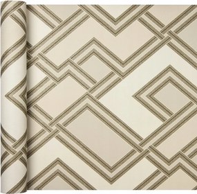 Tapéta Modern bézs-arany geometria