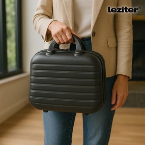 TraveLux Max IX gurulós bőrönd szett fekete