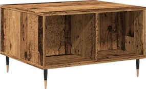 vidaXL antik fa színű szerelt fa dohányzóasztal 60x50x36,5 cm