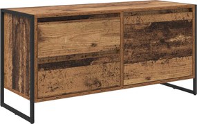 vidaXL TV szekrény fiókkal Öreg fa 100 x 36 x 49.5 cm Faanyag