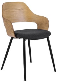 Étkezőszék Aranytölgy/Fekete Színben. ORBI