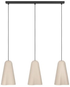 Eglo 390364 - Csillár zsinóron TOLLERIC 3xE27/40W/230V bézs