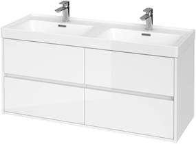 Cersanit Crea szekrény 119.4x44.7x53.3 cm Függesztett, mosdó alatti fehér S931-001