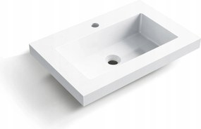 Rica Mosdókagyló pultra szerelhető 60 x 40 fehér, konglomerátum