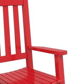 piros tömör nyárfa gyerekhintaszék