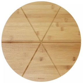 Kinghoff bambusz pizzatálaló vágódeszka - 35 cm (KH-1565)