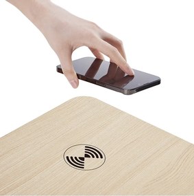 Logilink Elektromosan állítható magasságú asztal, vezeték nélküli töltés, 2x USB port