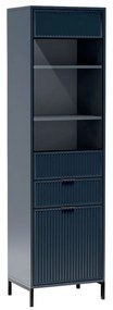 ELEGANZO LS-5 magasvitrin sötétkék színben