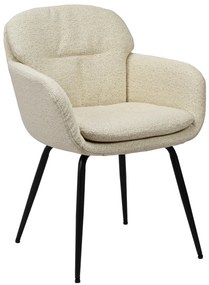 MAZZONI EXPORT GEORGIA Krémszínű (Monza 90 szövet) - MODERN KÁRPITOZOTT BOUCLÉ SZÉK NAPPALIBA/ÉTKEZŐBE/LOFT IRODÁBA