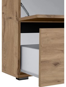 Natúr színű mosdó alatti szekrény tölgyfa dekorral 80x55 cm Wisla – Støraa