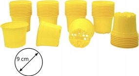 50 db Gyártó kaspó 9 cm Sárga kerek tavaszi nárcisz krókusz nárcisz