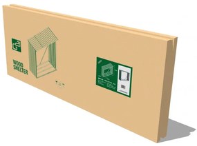 Tüzifa tároló 2,3m3, 242 x 75 cm, zöld, Penta G21