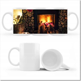 Kandalló fényképes bögre