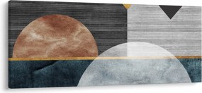 Kép - Formák és textúrák (120x50 cm)