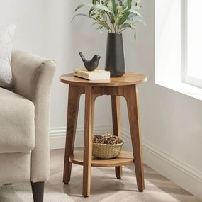 NORDIC dohányzóasztal, 40×50cm, barna Vasagle