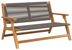 vidaXL Kerti bútor Szürke 122 x 78 x 73 cm Tömör Akácfa