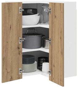 Függő szekrény Riga Artisan tölgy és fehér 57 x 57 x 80 cm