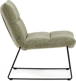 Zöld zsenília fotel Asen – Kave Home
