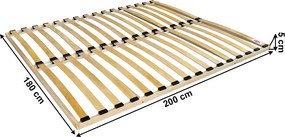 Ágyrács, 180x200 cm, MONNA NEW