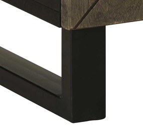 fekete tömör mangófa éjjeliszekrény 50 x 33 x 60 cm