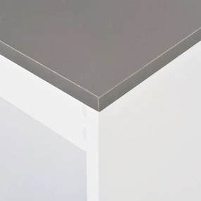 Fehér bárasztal polccal 110 x 50 x 103 cm