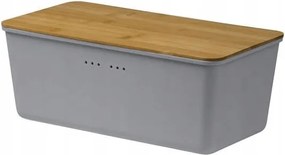 Ambition Szürke kenyértartó bambusz fedéllel Spezie 34 x 18 x 13,5 cm