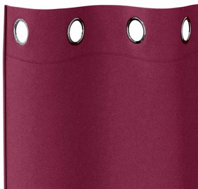 Függönyök függönyökkel 2 pcs Bordó 260x140cm Poliészter